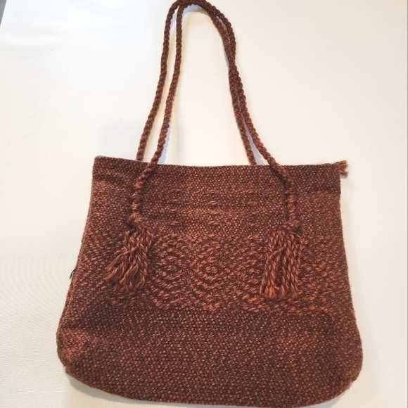 Vintage Bohemian Style‎ Brown Shoulder Length Pocketbook - Picture 9 of 9